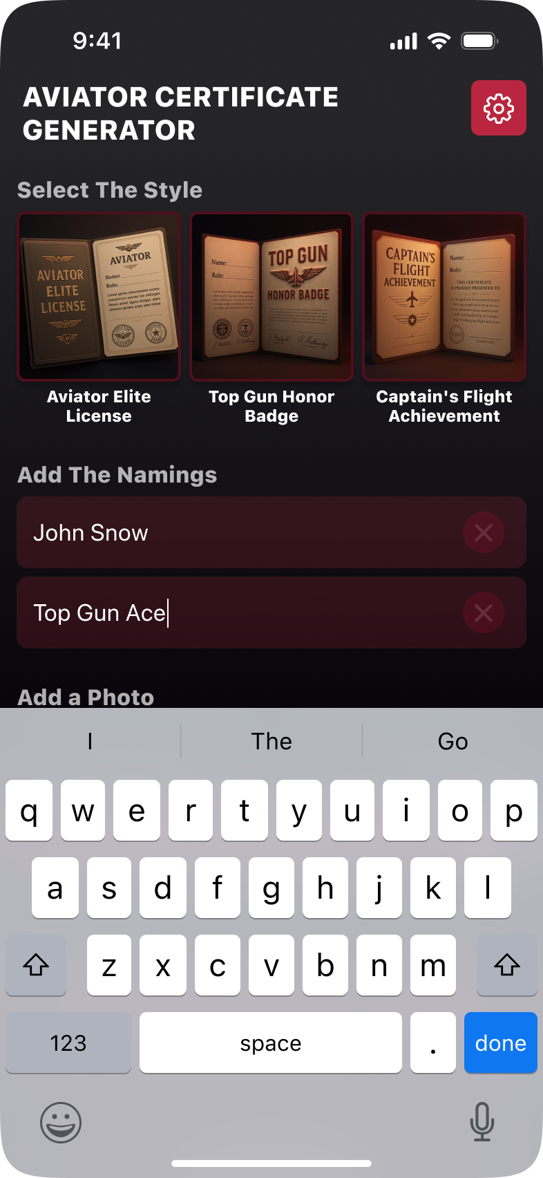 Pilot ID card generator